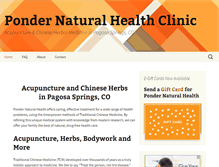 Tablet Screenshot of ponderhealth.com